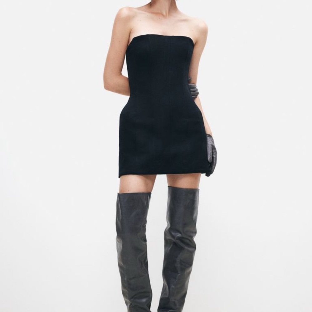 H&M Studio A/W 2024 Wool-Blend Hourglass Bandeau Dress NWT | Size XL